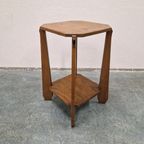 Amsterdamse School Artdeco Bijzettafel Plantentafel Zuil thumbnail 2