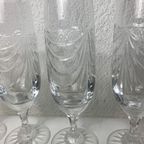 Antieke Champagne Glazen Cristal de Loraine | Kerst thumbnail 2