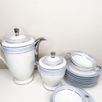 Eclectisch Blauw, Wit Servies Set thumbnail 4