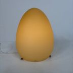 Vintage Opaline Glass Selene Italy Egg Lamp thumbnail 8