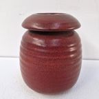 Red Piet Knepper For Mobach Vase, Modernist Dutch, Utrecht thumbnail 11