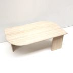 Italiaans Design Vintage Travertine Salontafel Gemaakt In De Jaren '70 thumbnail 4