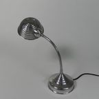 Aluminium Vintage Bureaulamp Met Buigstang, Jaren 50 thumbnail 3