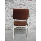 3 Vintage Stoelen Met Armleuningen En Ribfluwelen Bekleding thumbnail 9