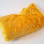 * Vintage Sprei Plusch Retro Deken Jaren 70 Gele Deken thumbnail 2