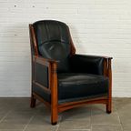 Art Deco Schuitema Mannelijke Fauteuil – Tijdloze Luxe En Comfort thumbnail 2