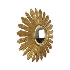 Grote Houten Zonnespiegel Sunburst Butler Xl Spiegel Goud 70Cm thumbnail 4