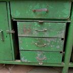 Prachtige Vintage Industriele Werkbank Keukenblok thumbnail 4