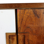 Mid Century Teak/wit Dressoir 1960s thumbnail 9
