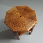 Oak Side Table Amsterdamse School 1920'S thumbnail 15