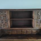 Spanish Baroque Carved Tuscan Credenza thumbnail 8