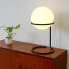 Vintage Tafellamp Dressoir Lamp Jaren 60 / 70 Bol Melkglas thumbnail 3