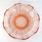 Vintage Schaal Roze Glas thumbnail 6