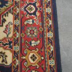 Vintage Vloerkleed Met Voornamelijk Rood En Donkerblauw Met Patronen 236x170cm thumbnail 7