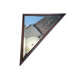 Oak Wood Triangle Mirror / Facet Cut Edges thumbnail 6