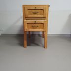 Large Oak Architect Desk / Table 1940'S thumbnail 14