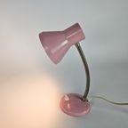 Tafellampje - Muurlampje - Roze - Flexibele Hals - Mid Century - 1960'S thumbnail 6