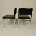 2 X Vintage Zwarte Stoelen, Jaren 60 thumbnail 7