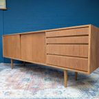 Vintage Eiken Lowboard, Jaren '60, Deens Design thumbnail 11