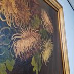 Olieverf Op Doek B Sluiter Schilderij Chrysanten Op Vaas thumbnail 8