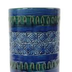 Vintage Italiaanse Vaas Ceramiche Minerva Blauw Keramiek thumbnail 7