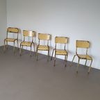 Old Stacking School Chairs 1950S thumbnail 14