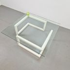 Modern Lourens Fisher Minnimalist Duo Salontafel Glas Wit thumbnail 12