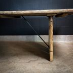 Wabi Sabi Landelijke Houten Eettafel / Tafel – 3 Meter Lang! thumbnail 9