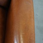 Mooie En Comfortabele Karakteristieke Schapenleren Fauteuil/Armchair Met Een Prachtig Patina thumbnail 9