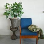 Vintage Aabe Zuiver Scheerwollen Deken Groen Met Bloemmotief thumbnail 6