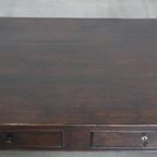 Schitterende Antieke Zuid Europese Kastanjehouten Salontafel Met 2 Lades thumbnail 8