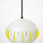 70S Ufo Hanglamp Grijs Met Neon Groene Acryl ‘Lichten’ - Reliving thumbnail 7