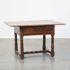 Antieke Zuid Europese Hal Tafel/ Bijzettafel/ Side Table Uit De 16E Eeuw Met Een Geweldig Patina thumbnail 2