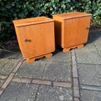 Vintage Retro Nachtkastjes Set 1950S thumbnail 4