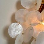 10beschikbaar ! Capiz Schelpen Wandlampen Lamp Goud Frame thumbnail 9