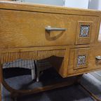 Vintage Kaptafel - Toilettafel - Spiegelkast thumbnail 4