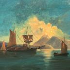 A. Kubin. "nachtelijk Zeelandschap". thumbnail 3