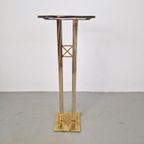 Regerncy Fratelli Orsenigo Zuil Messing Chrome Side Table 70 thumbnail 4