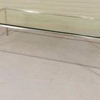 Vintage Postmodern Chroom En Glas Salontafel thumbnail 14