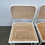Zes Vintage Cesca Design Stoelen, Witte Uitvoering, 1980's thumbnail 16