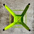 4X Lime Groene Retro Barkruk Metaal thumbnail 9