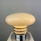 Mid-Century White Glass And Chrome Table Lamp By Leclaire & Schäfer 1970 - Tnc1 thumbnail 4