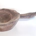 Primitieve Antieke Massief Houten Vijzel thumbnail 2