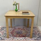 Vintage School/eettafel Bureau Werktafel Vierkant thumbnail 2