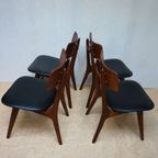 Set Van 4 Louis Van Teeffelen Stavanger Eetkamerstoelen - Topform, Webe, 1960S thumbnail 10