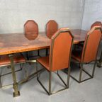 Vintage Design Regency Eettafel + 6 Stoelen – Belgochrom thumbnail 5