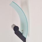 Postmodern Hillebrand Design Metaal Glas Wandlamp ‘80 Lamp thumbnail 2