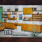 Deens Design Ps System Wandkast 2, Jaren 60 thumbnail 17