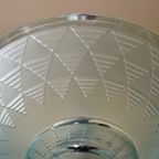 Lamp Hanglamp Schaallamp Blauw Art Deco 1930 Frans thumbnail 10