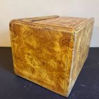 Oud Hollands Kistje Met Schuifdeksel Tekenkist Gehout thumbnail 12